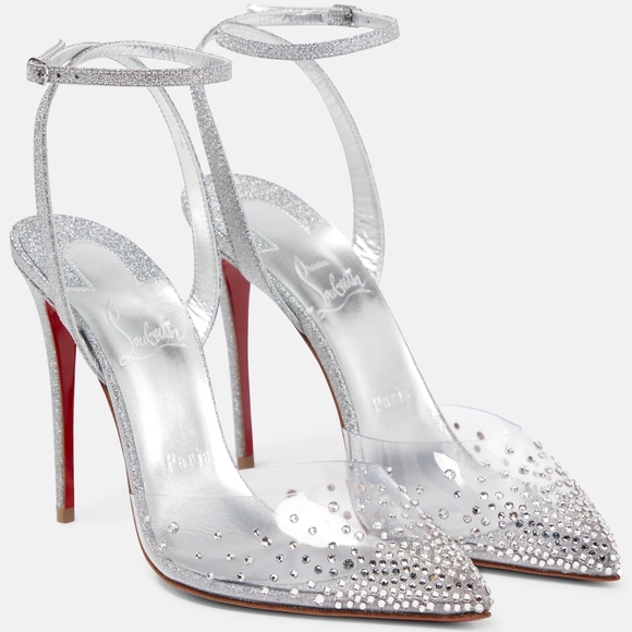 Christian Louboutin Shoes - Christian Louboutin Silver Stiletto Heels